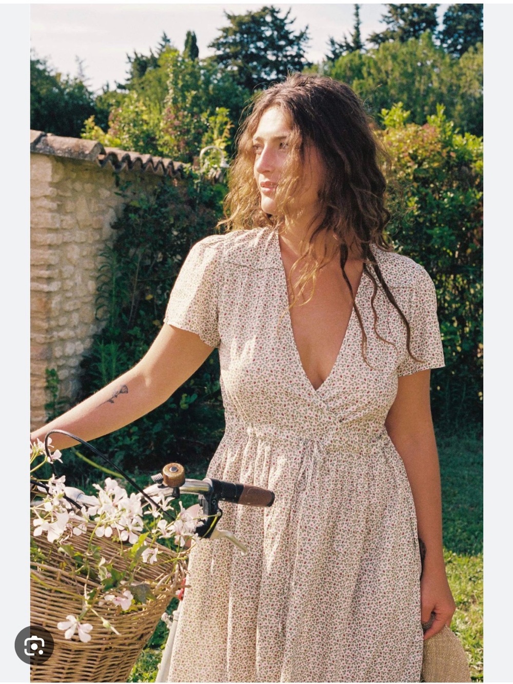 Christy Dawn  - Dawn Dress in Crème Strawberry